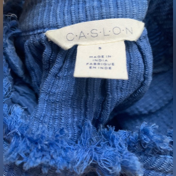 Caslon Royal Blue Long Sleeve Blouse Size S - Picture 2 of 6